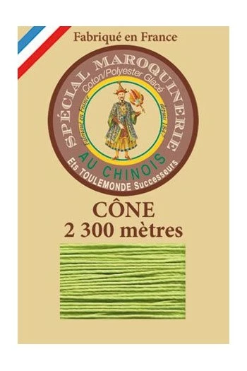 Fil Maroquinerie Grand Cône 28/3 - 455 - Vert Clair 1 Fil Maroquinerie Grand Cône 28/3 - 455 - Vert Clair