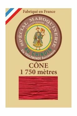 Fil Maroquinerie Grand Cône 28/4 - 128 - Rouge