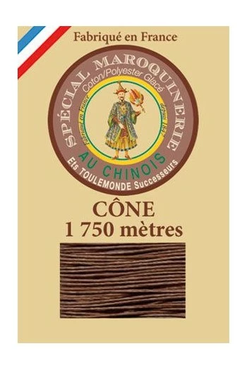 Fil Maroquinerie Grand Cône 28/4 - 276 - Marron 1 Fil Maroquinerie Grand Cône 28/4 - 276 - Marron