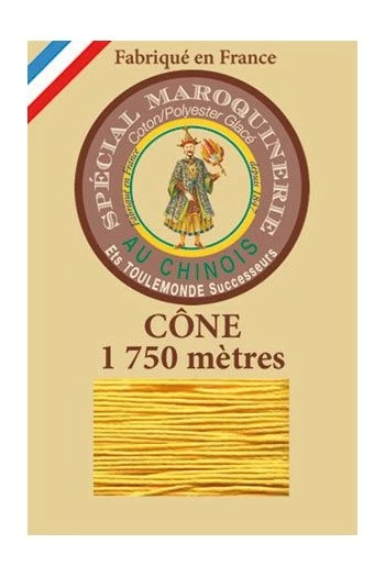 Fil Maroquinerie Grand Cône 28/4 - 508 - Jaune 1 Fil Maroquinerie Grand Cône 28/4 - 508 - Jaune