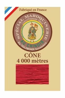 Fil Maroquinerie Grand Cône 50/3 - 128 - Rouge