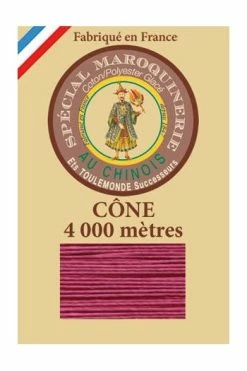 Fil Maroquinerie Grand Cône 50/3 - 190 - Bois De Rose