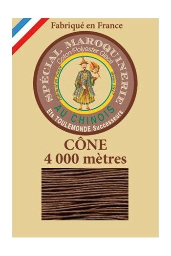 Fil Maroquinerie Grand Cône 50/3 - 276 - Marron 1 Fil Maroquinerie Grand Cône 50/3 - 276 - Marron