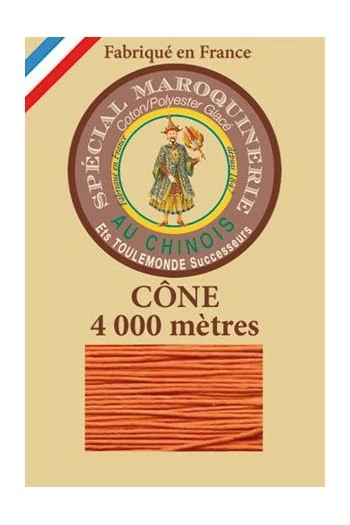 Fil Maroquinerie Grand Cône 50/3 - 419 - Oranger 1 Fil Maroquinerie Grand Cône 50/3 - 419 - Oranger