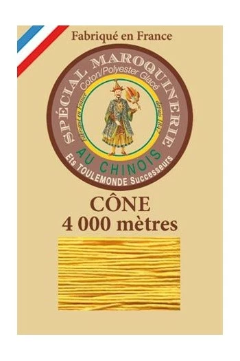 Fil Maroquinerie Grand Cône 50/3 - 508 - Jaune 1 Fil Maroquinerie Grand Cône 50/3 - 508 - Jaune