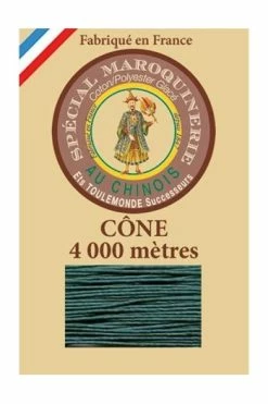 Fil Maroquinerie Grand Cône 50/3 - 750 - Paon