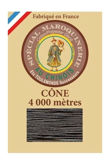 Fil Maroquinerie Grand Cône 50/3 - 872 - Ardoise 1 Fil Maroquinerie Grand Cône 50/3 - 872 - Ardoise