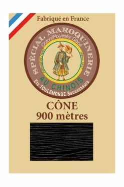 Fil Maroquinerie Petit Cône 28/2 - 180 - Noir