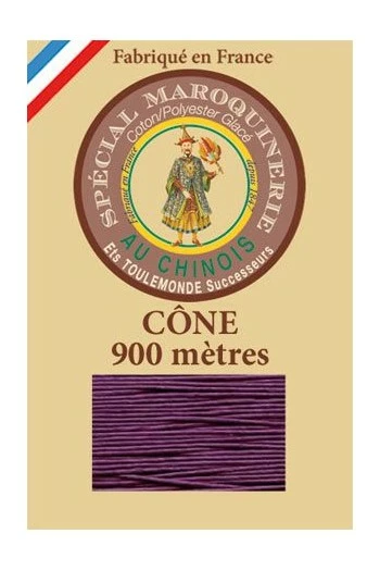 Fil Maroquinerie Petit Cône 28/2 - 218 - Violet 1 Fil Maroquinerie Petit Cône 28/2 - 218 - Violet