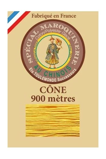 Fil Maroquinerie Petit Cône 28/2 - 508 - Jaune 1 Fil Maroquinerie Petit Cône 28/2 - 508 - Jaune