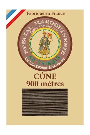 Fil Maroquinerie Petit Cône 28/2 - 518 - Taupe 1 Fil Maroquinerie Petit Cône 28/2 - 518 - Taupe