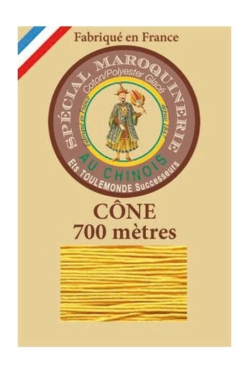 Fil Maroquinerie Petit Cône 28/3 - 508 - Jaune 1 Fil Maroquinerie Petit Cône 28/3 - 508 - Jaune