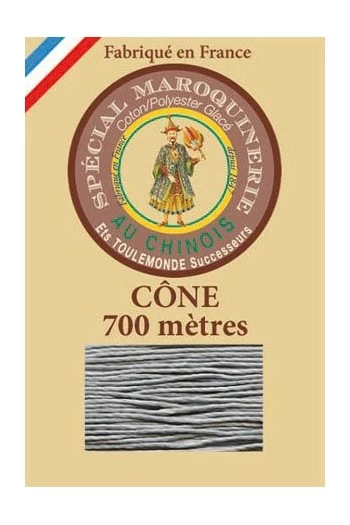 Fil Maroquinerie Petit Cône 28/3 - 992 - Souris 1 Fil Maroquinerie Petit Cône 28/3 - 992 - Souris