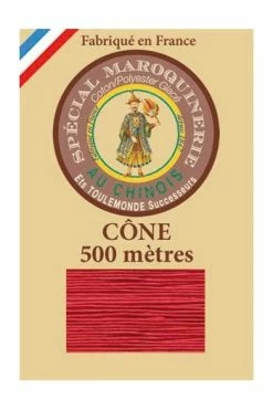 Fil Maroquinerie Petit Cône 28/4 - 128 - Rouge