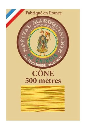 Fil Maroquinerie Petit Cône 28/4 - 508 - Jaune 1 Fil Maroquinerie Petit Cône 28/4 - 508 - Jaune