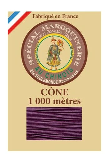 Fil Maroquinerie Petit Cône 50/3 - 218 - Violet 1 Fil Maroquinerie Petit Cône 50/3 - 218 - Violet