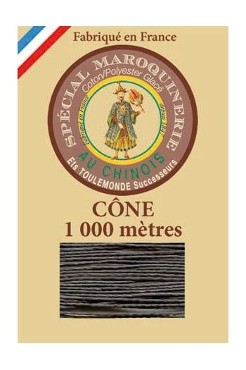 Fil Maroquinerie Petit Cône 50/3 - 872 - Ardoise 1 Fil Maroquinerie Petit Cône 50/3 - 872 - Ardoise