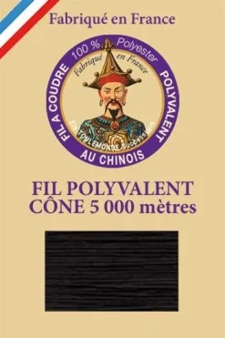 Fil Polyester Grand Cône 180 - Noir