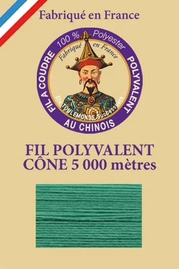 Fil Polyester Grand Cône 400 - Jade 1 Fil Polyester Grand Cône 400 - Jade