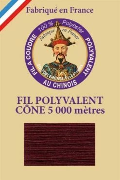 Fil Polyester Grand Cône 450 - Aubergine