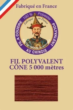 Fil Polyester Grand Cône 460 - Roux