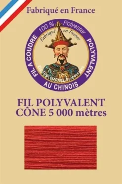 Fil Polyester Grand Cône 507 - Géranium