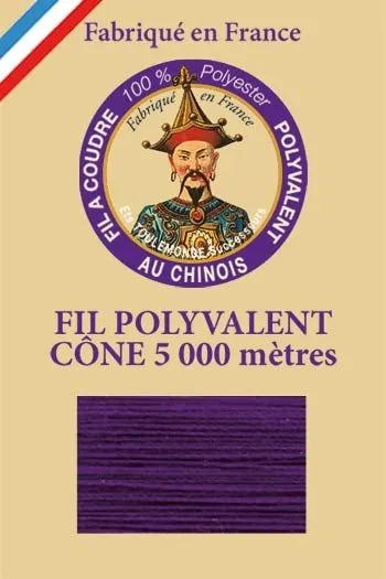 Fil Polyester Grand Cône 630 - Violet 1 Fil Polyester Grand Cône 630 - Violet