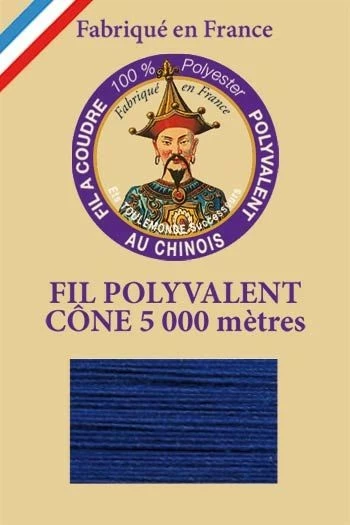 Fil Polyester Grand Cône 672 - Saphir 1 Fil Polyester Grand Cône 672 - Saphir