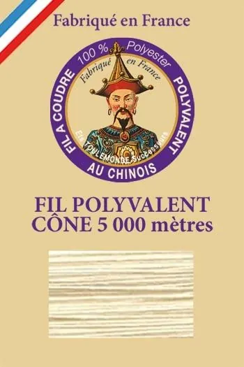 Fil Polyester Grand Cône 7095 - Champagne 1 Fil Polyester Grand Cône 7095 - Champagne