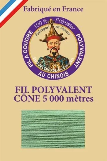 Fil Polyester Grand Cône 800 - Menthe 1 Fil Polyester Grand Cône 800 - Menthe