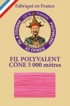 Fil Polyester Grand Cône 997 - Rose Fluo
