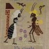 Fils Broderie Point De Croix La Cigale Et La Fourmi