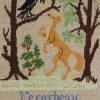 Fils Broderie Point De Croix Le Corbeau Et Le Renard