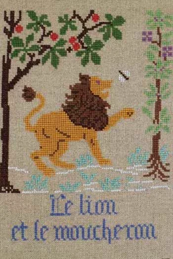 Fils Broderie Point De Croix Le Lion Et Le Moucheron 1 Fils Broderie Point De Croix Le Lion Et Le Moucheron