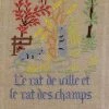 Fils Broderie Point De Croix Le Rat Des Villes Et Le Rat Des Champs