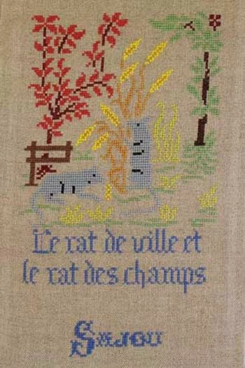 Fils Broderie Point De Croix Le Rat Des Villes Et Le Rat Des Champs 1 Fils Broderie Point De Croix Le Rat Des Villes Et Le Rat Des Champs