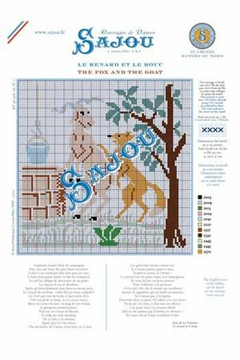 Fils Broderie Point De Croix Le Renard Et Le Bouc 2 Fils Broderie Point De Croix Le Renard Et Le Bouc – Image 2