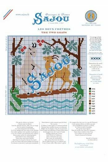 Fils Broderie Point De Croix Les Deux Chèvres 2 Fils Broderie Point De Croix Les Deux Chèvres – Image 2