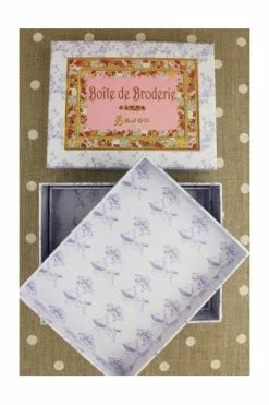 Grande Boîte Ouvrage Broderie Bleue 9 Grande Boîte Ouvrage Broderie Bleue -artisanat Soldes Magasin grande boite ouvrage broderie bleue 4