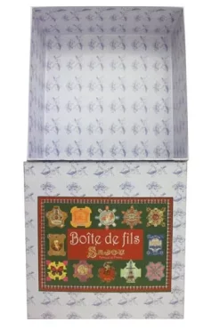 Grande Boîte Ouvrage Fils à Coudre Verte