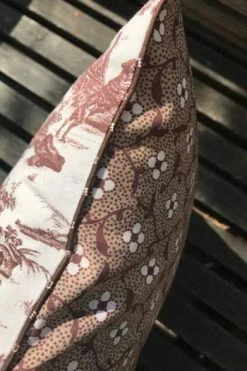 Housse Coussin 40 X 40cm Abreuvoir Marron -artisanat Soldes Magasin housse coussin 40 x 40cm abreuvoir marron 1