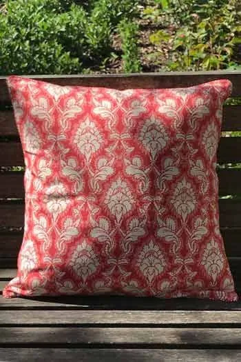 Housse Coussin 40 X 40cm Damas Rouge 1 1 Housse Coussin 40 X 40cm Damas Rouge 1