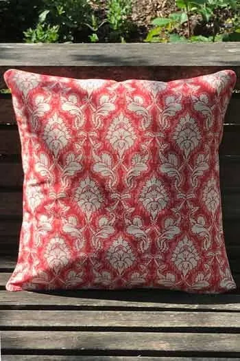 Housse Coussin 40 X 40cm Damas Rouge 2 1 Housse Coussin 40 X 40cm Damas Rouge 2