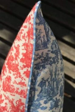 Housse Coussin 40 X 40cm Toile De Jouy Miniature Rouge 6 Housse Coussin 40 X 40cm Toile De Jouy Miniature Rouge -artisanat Soldes Magasin housse coussin 40 x 40cm toile de jouy miniature rouge 1