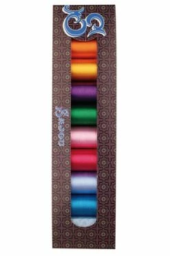 Huit Bobines Fil Broderie Rayonne Boîte Cadeau 2