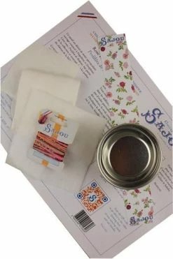 Kit Broderie Boîte Rose Proliféra Redouté -artisanat Soldes Magasin kit broderie boite rose prolifera redoute 2