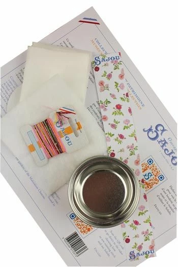 Kit Broderie Boîte Rose Quatre Saisons 3 Kit Broderie Boîte Rose Quatre Saisons – Image 3