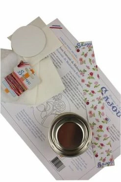 Kit Broderie Boîte Rose Souvenir Malmaison -artisanat Soldes Magasin kit broderie boite rose souvenir malmaison 2