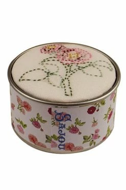 Kit Broderie Boîte Rose Souvenir Malmaison