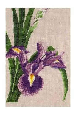 Kit De Point De Croix Fleur Iris 14 Kit De Point De Croix Fleur Iris -artisanat Soldes Magasin kit de point de croix fleur iris 5